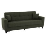 ΚΑΝΑΠΕΣ ΚΡΕΒΑΤΙ HEMA TΡΙΘΕΣΙΟΣ ΨΗΛΗ ΠΛΑΤΗ DARK OLIVE 215x84x88Υεκ.